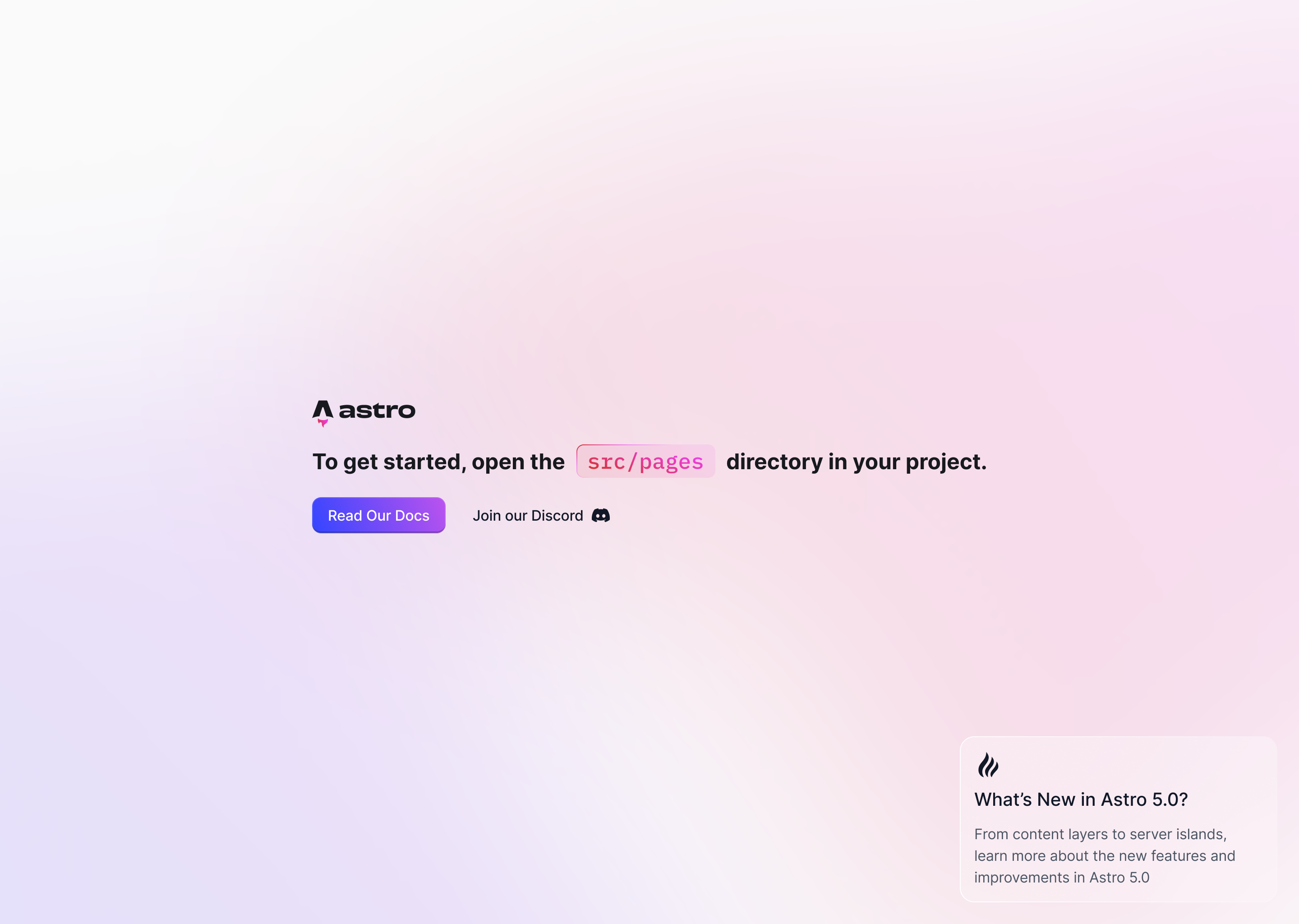 Astro starter template